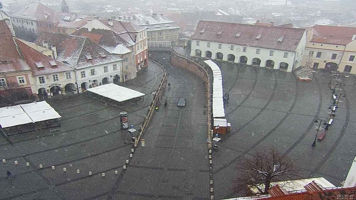 video foto prima ninsoare din 2021 la sibiu - ninge și la păltiniș, bâlea și pe valea oltului