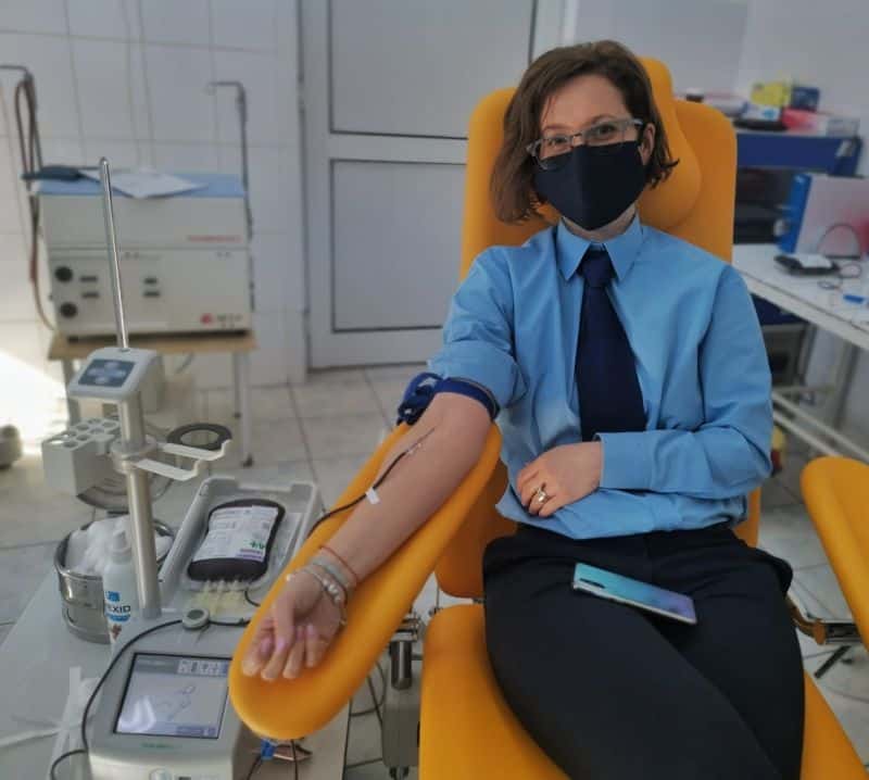 foto jandarmii sibieni au donat sânge și plasmă - ”trebuie să fim un exemplu”
