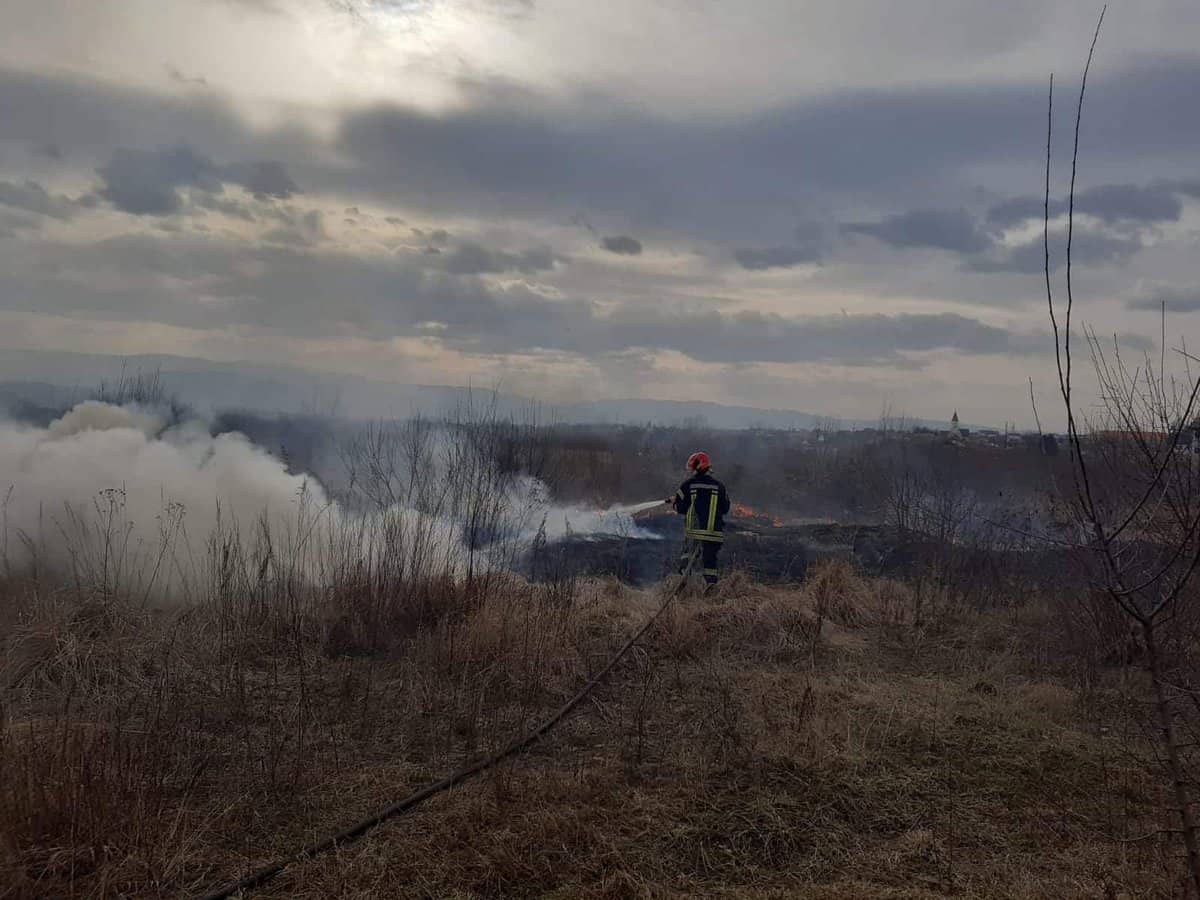 incendii de vegetație în sibiu și agnita