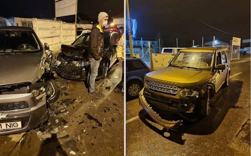 video - scene de groază - un bucureștean beat a lovit 16 mașini parcate - nu avea nici permis