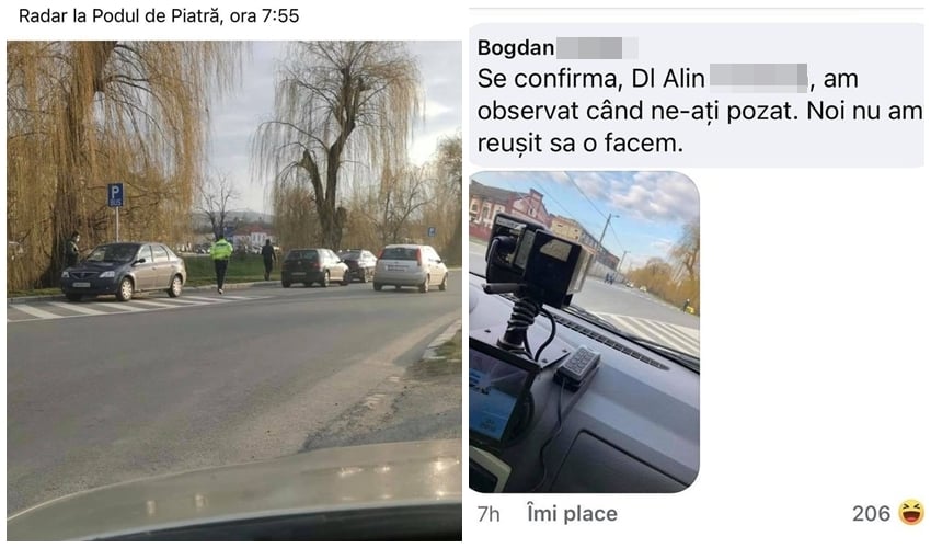 polițiștii din sibiu au umor - ce i-au spus pe facebook unui șofer