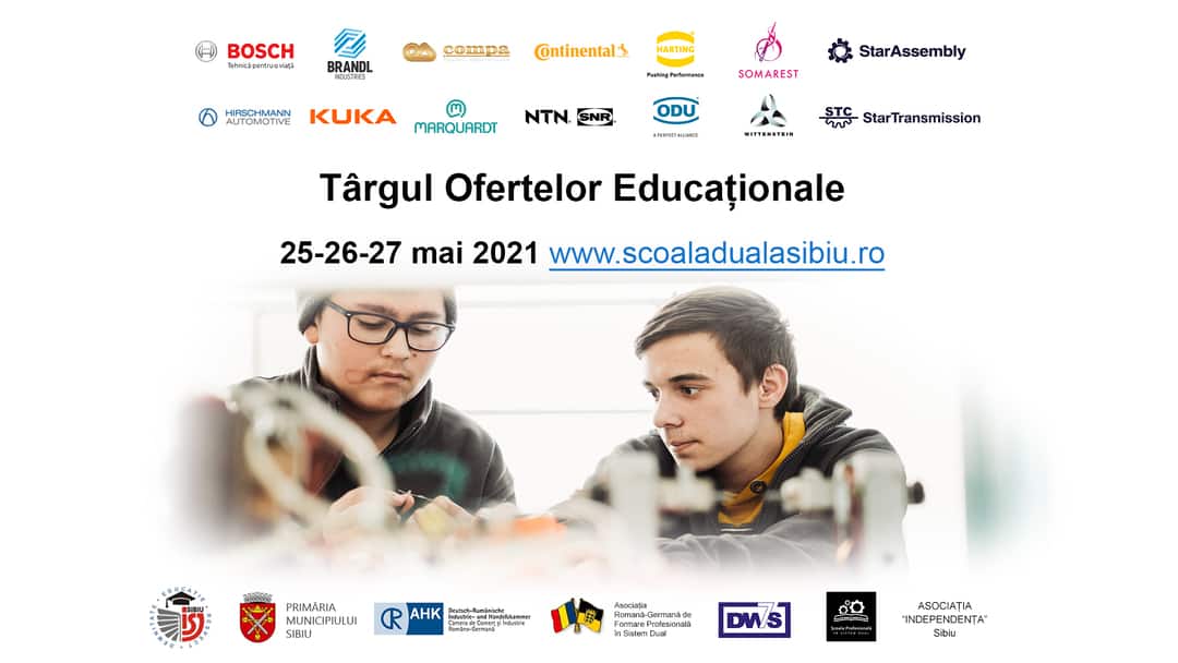 începe târgul ofertelor educaționale la sibiu - se desfășoară online între 25-27 mai 2021