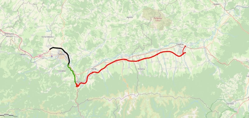 Traseul oficial al autostrăzii Sibiu- Făgăraș . De șase ani se lucrează la hârtii - ”E un exemplu de așa NU”