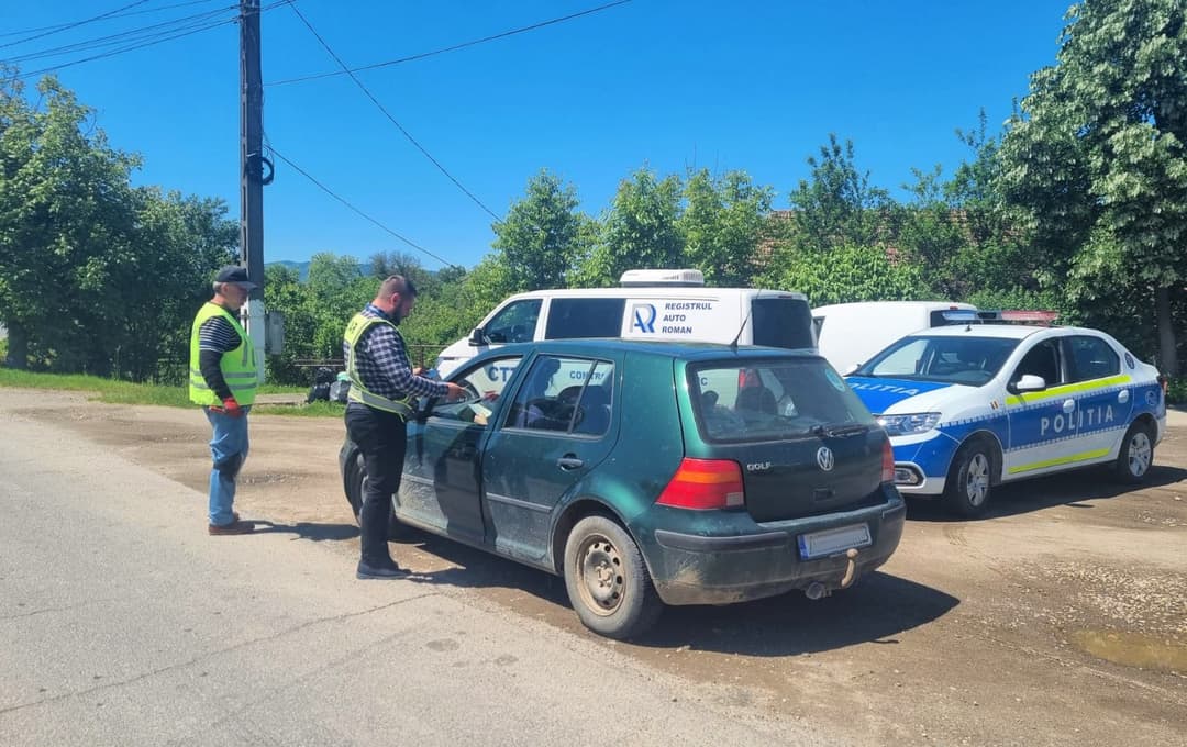 Controale RAR în trafic la Sibiu - Zeci de mașini aveau deficiențe majore