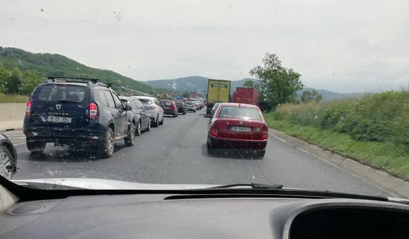 VIDEO FOTO Haos în trafic la Sibiu - Evitați Bulevardul Coposu și strada Constituției