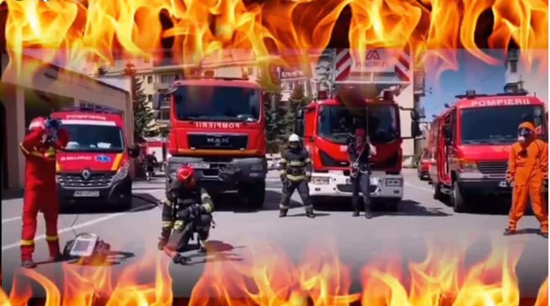video ”cool” cu pompierii sibieni - ”întotdeauna în sprijinul semenilor!”