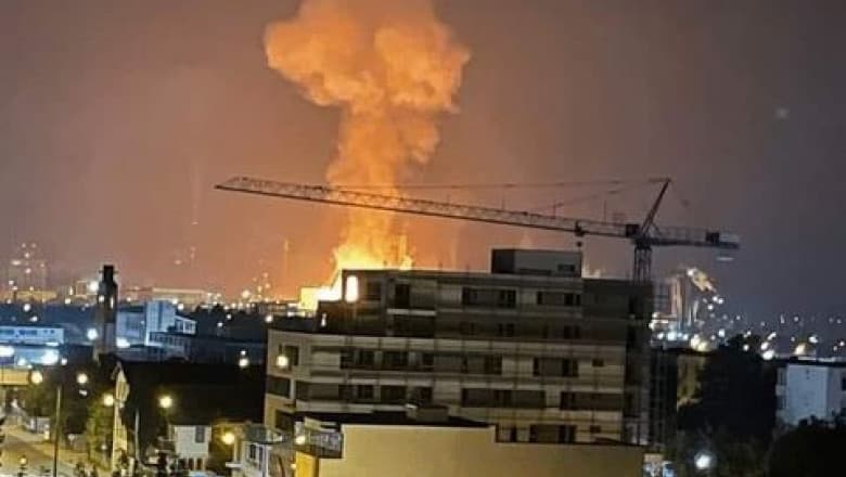 video explozie urmată de incendiu la azomureş