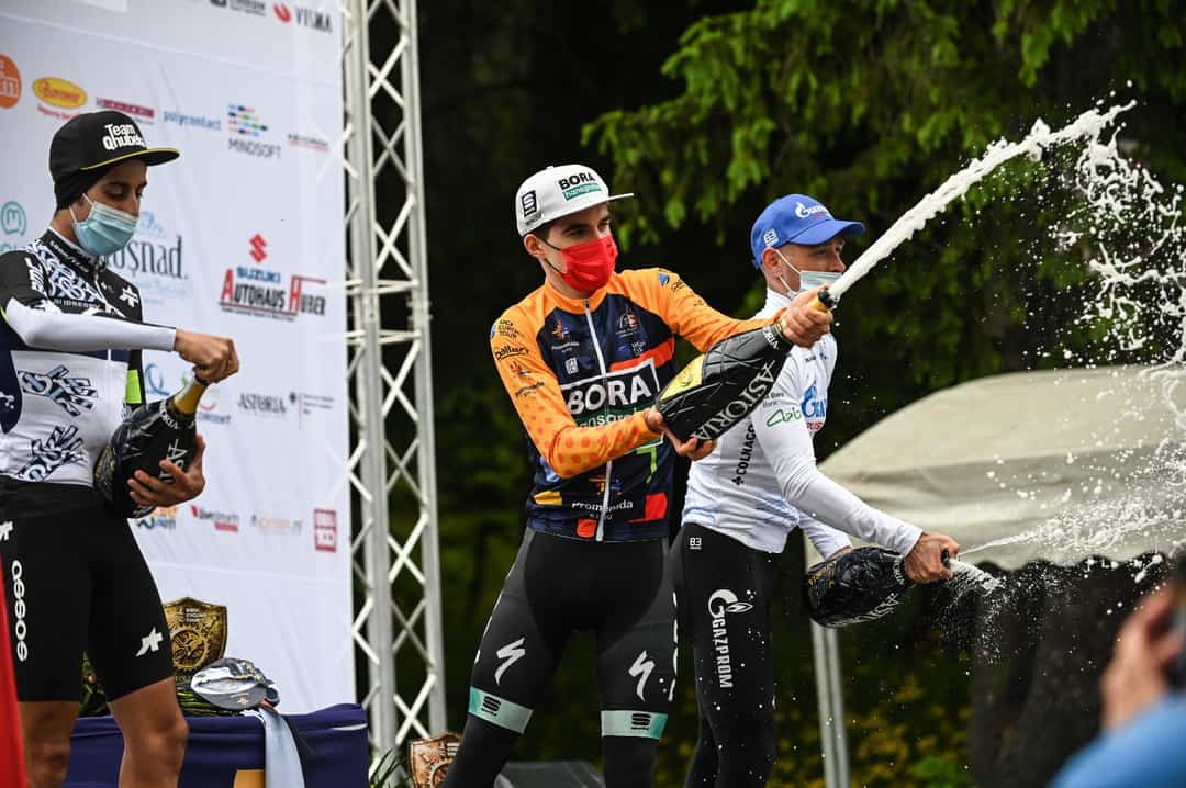 turul ciclist al sibiului - aleotti celebrează prima victorie ca profesionist la păltiniș