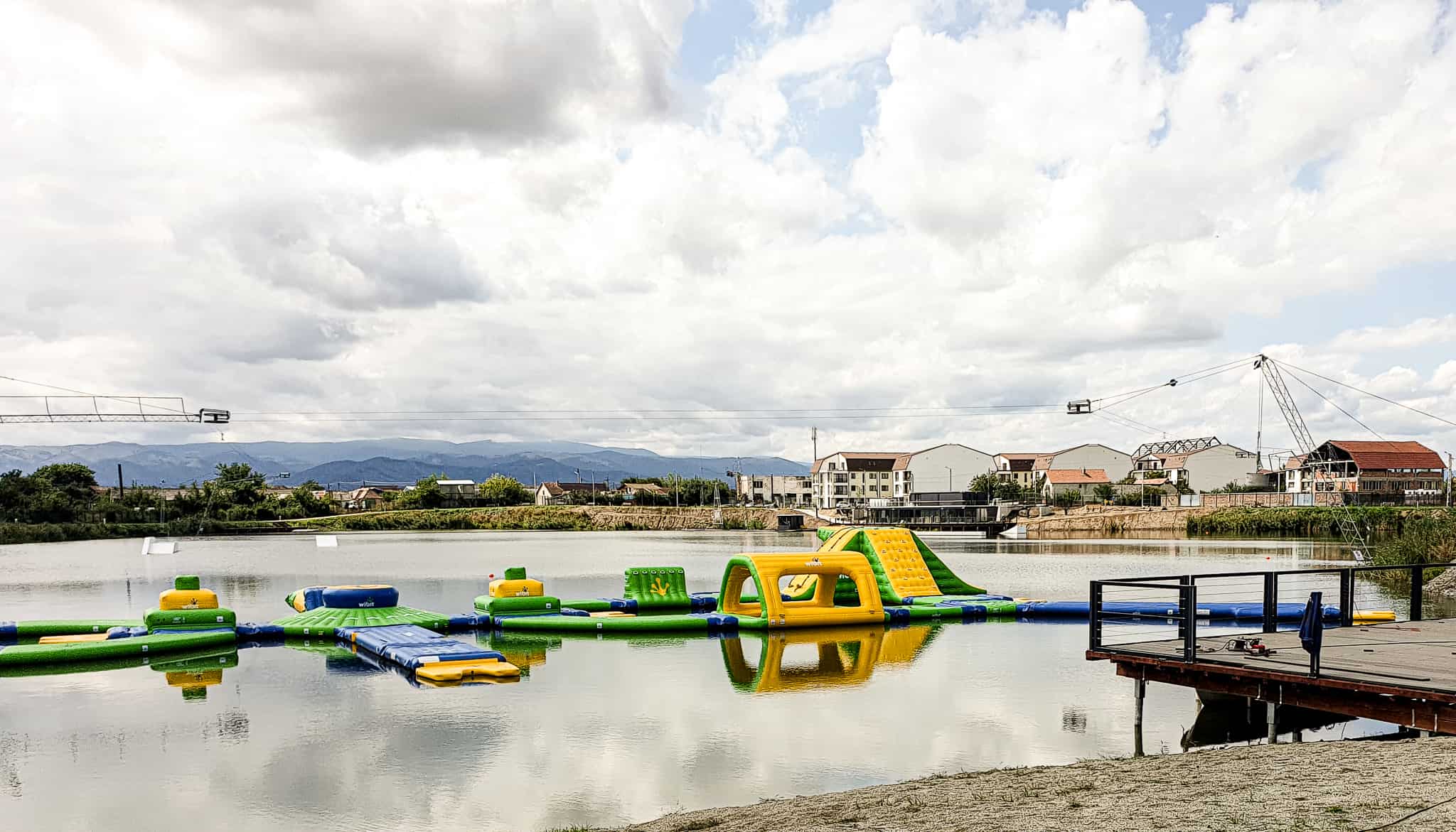 video foto: lacul lui binder prinde contur - cum arată viitoarea bază de sport și agrement