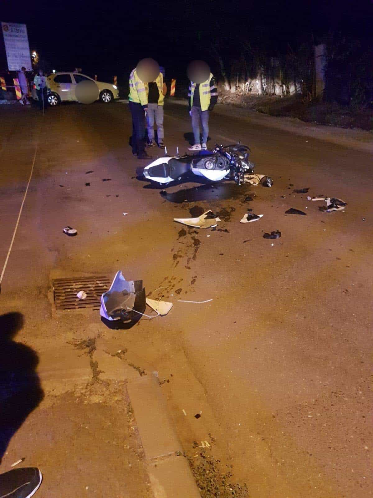 imagini de la accidentul din cisnădie - motociclist: „am încercat să evit impactul, dar am intrat cu capul în geamul mașinii”