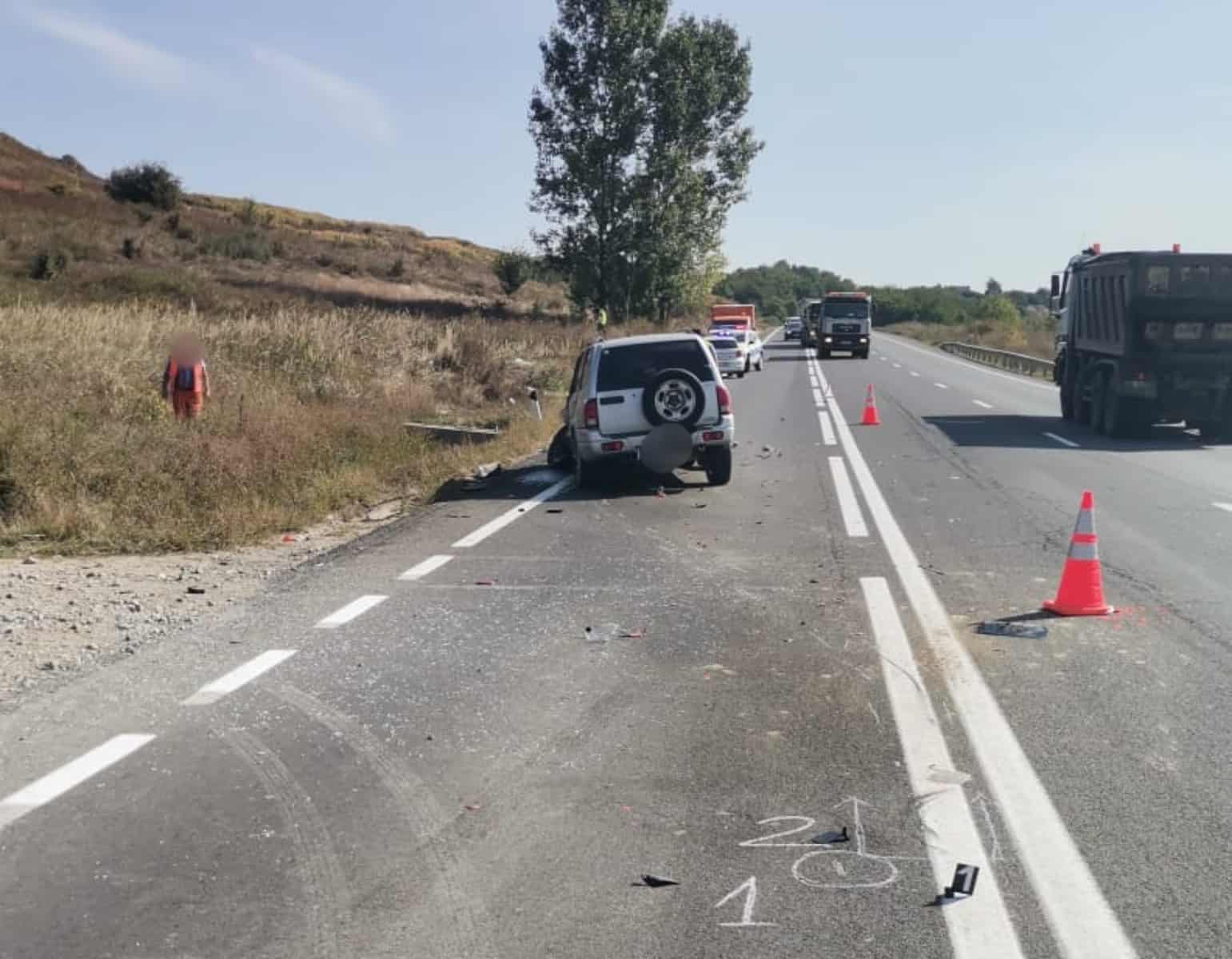 accident mortal la cristian - motociclist lovit în plin de o mașină