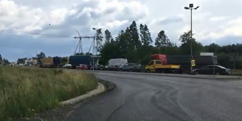 video protest al transportatorilor pe a1 și dn1, la sibiu - circulă cu 50 de kilometri la oră