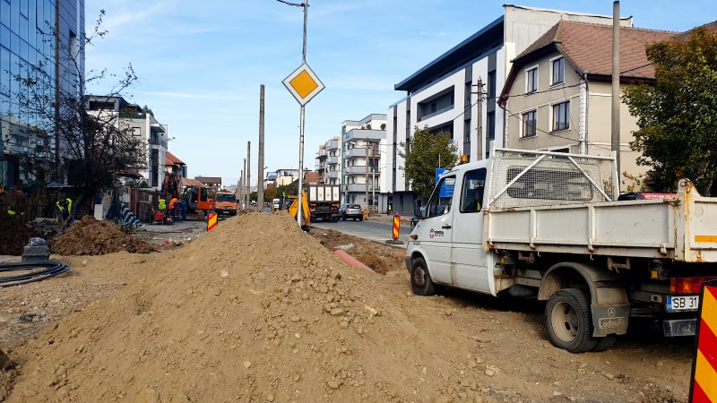 schimbare de planuri - lucrările de pe calea dumbrăvii, efectuate sub trafic - cu o singură excepție