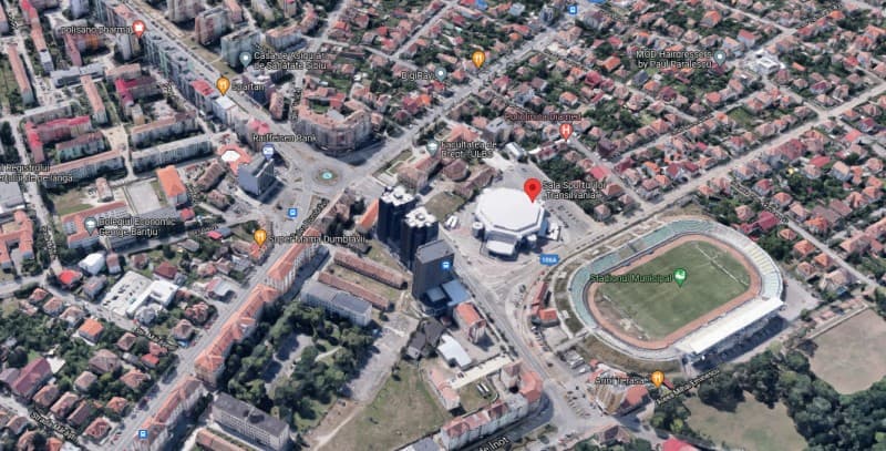 regenerare urbană în zona stadionului municipal - sala transilvania reconstruită și o nouă sistematizare rutieră