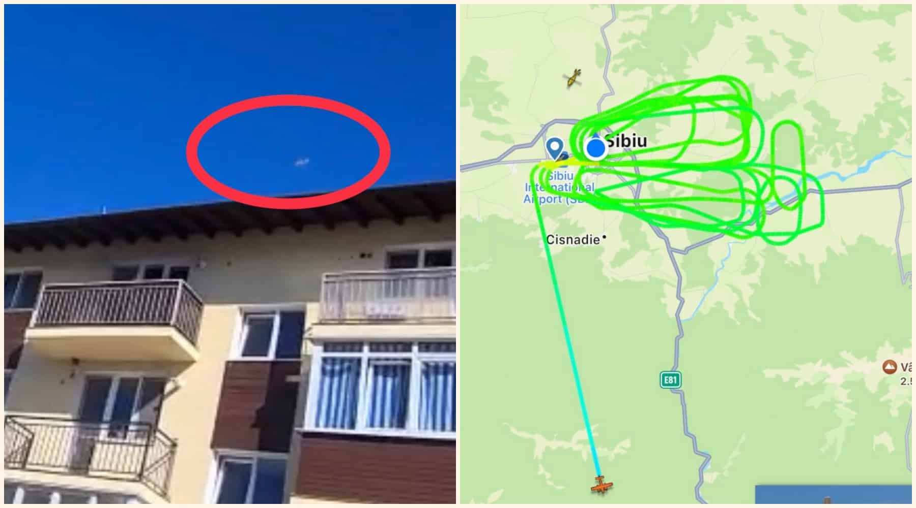 video: avionul care i-a „amețit” pe sibieni - a survolat câteva ore cerul deasupra sibiului
