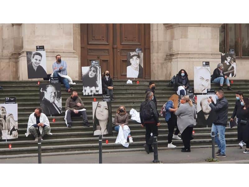 video: rudele celor decedați la colectiv au protestat în fața curții de apel bucurești