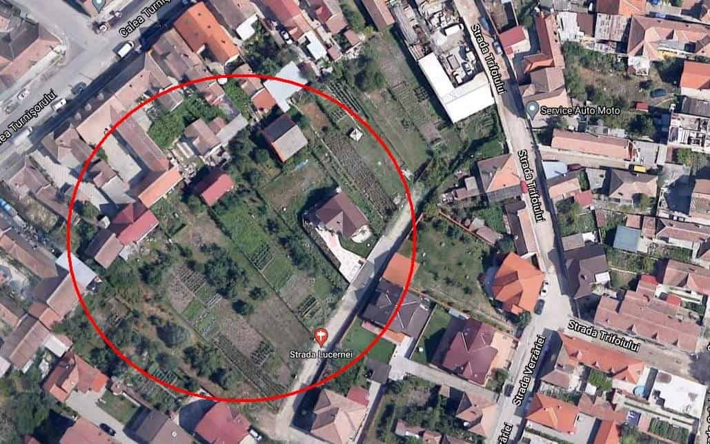 anunt privind vanzarea terenului situat în mun. sibiu, strada lucernei nr. 37e  