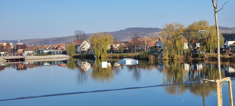 foto lucrările de la lacul lui binder, finalizate - liber la plajă și schi nautic, de vara viitoare