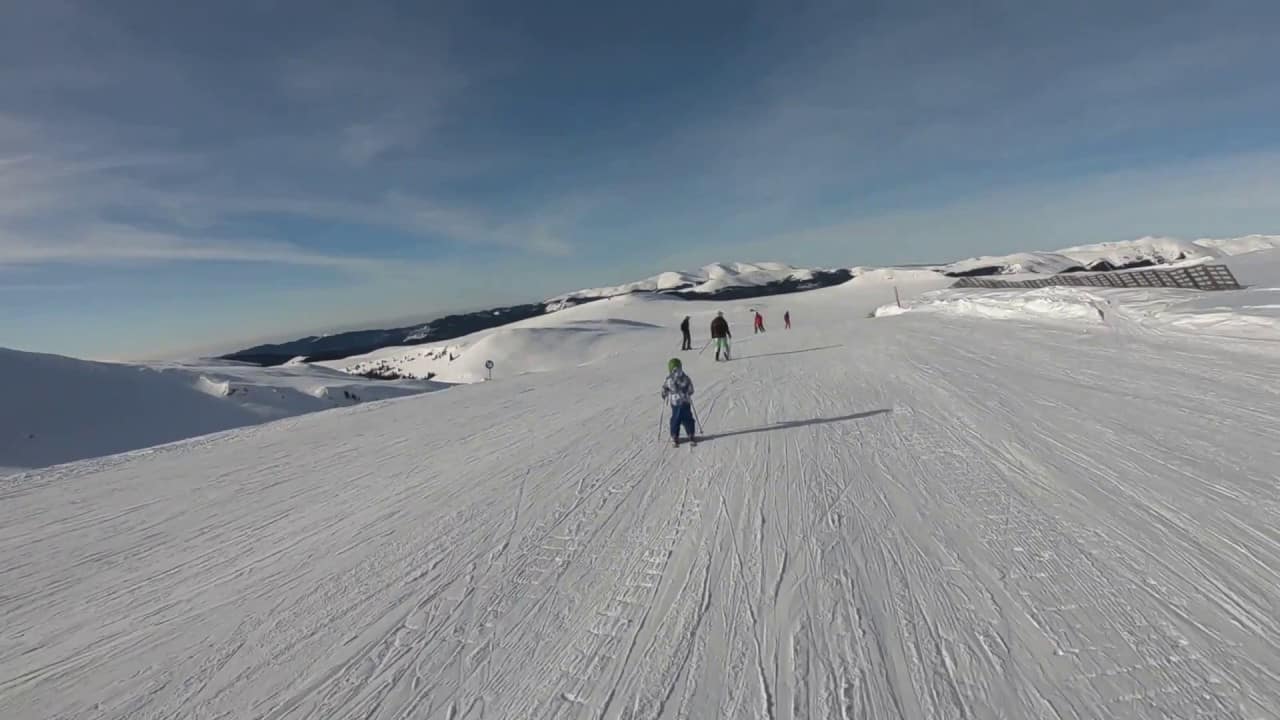 video - încă șapte kilometri de pârtii de schi inaugurați - domeniul schiabil devine cel mai mare din românia