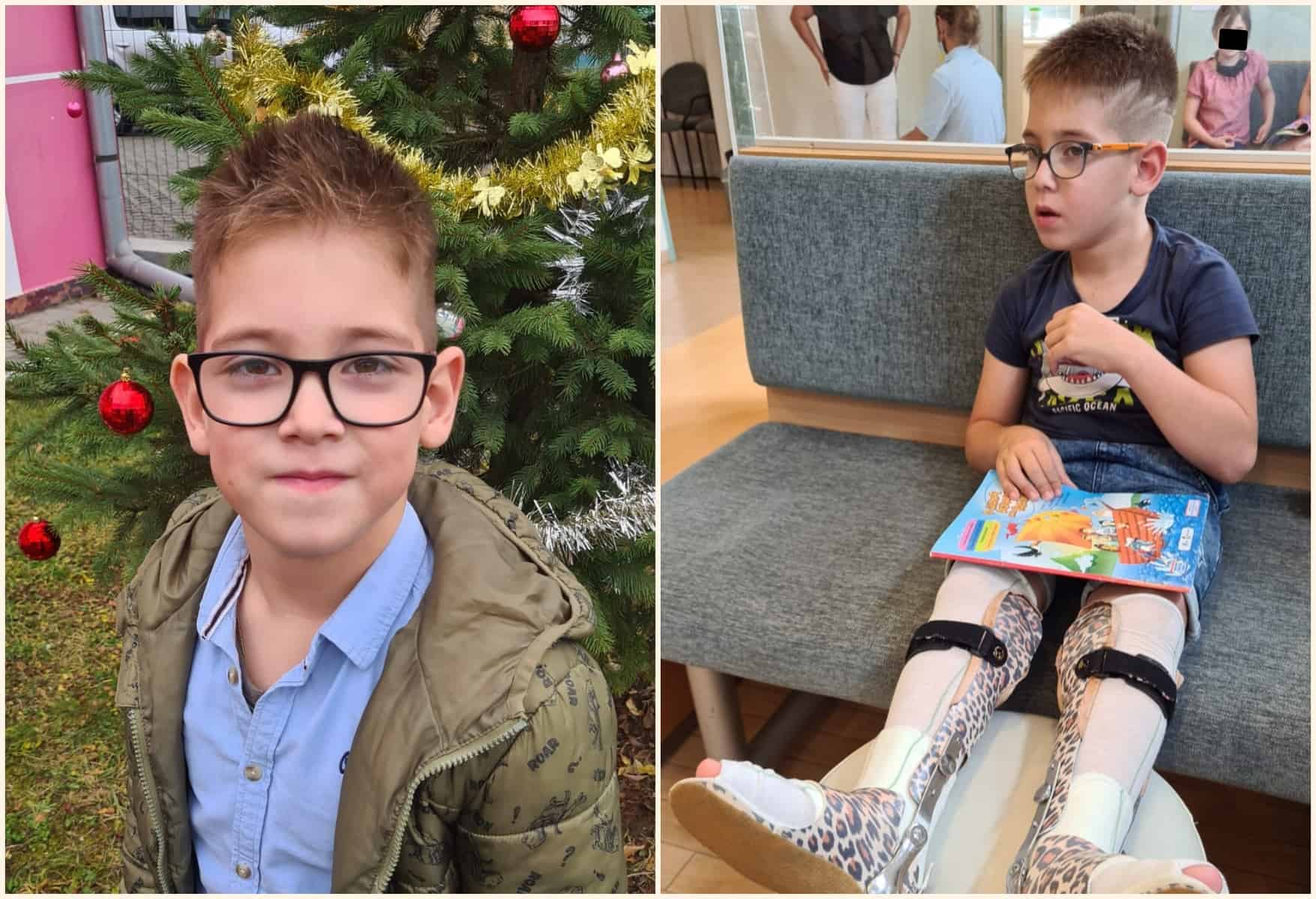 donațiile l-au ajutat pe ștefan să stea în picioare - băiețelul din sibiu are nevoie de 40.000 euro să meargă normal