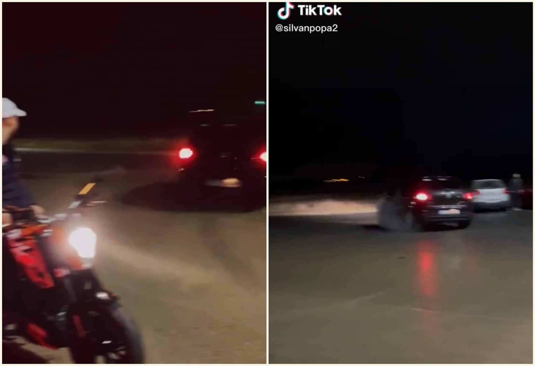 video: un teribilist se dă în spectacol cu mașina în avantgarden – s-a lăudat cu isprava sa pe tiktok