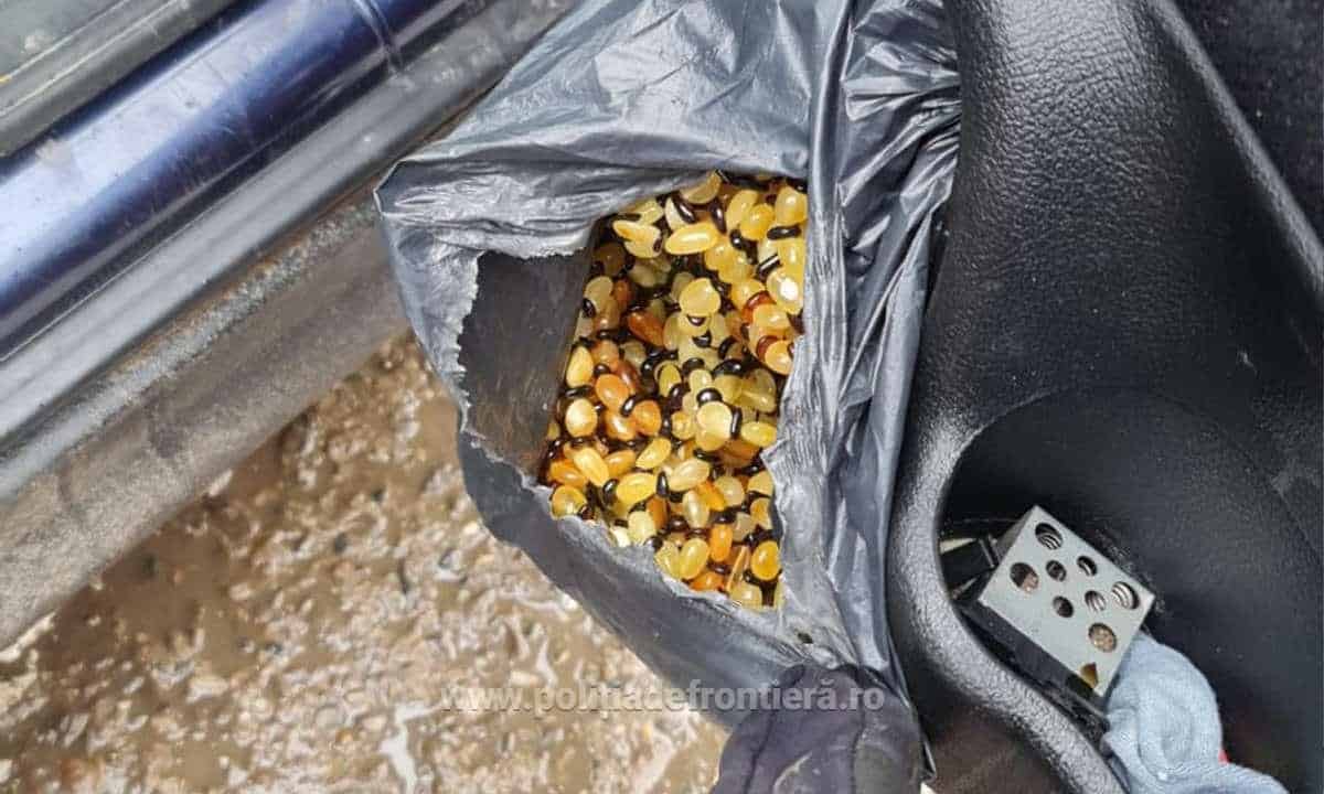 foto un turc a vrut să intre în românia cu 27 de kilograme de chihlimbar