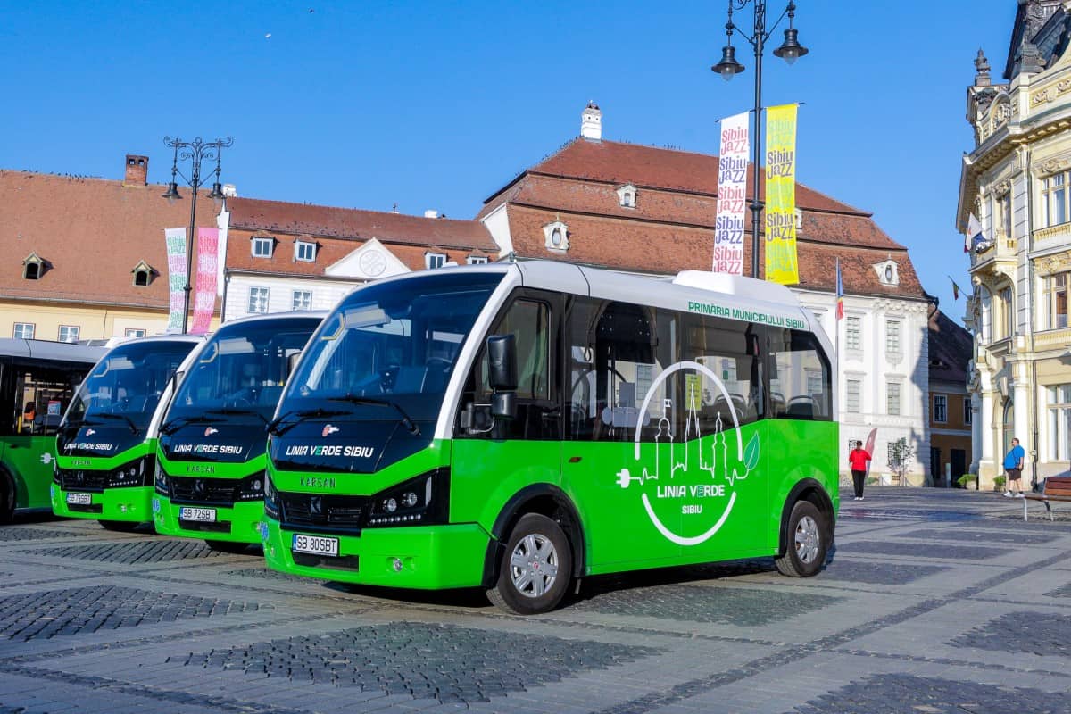 orar nou de circulaţie pe linia verde a minibuzelor electrice la sibiu