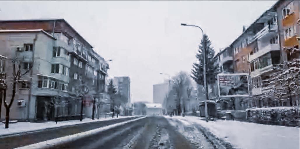 video foto prima ninsoare ”pe bune” în sibiu - s-a circulat binișor prin oraș, dar numai pe arterele principale