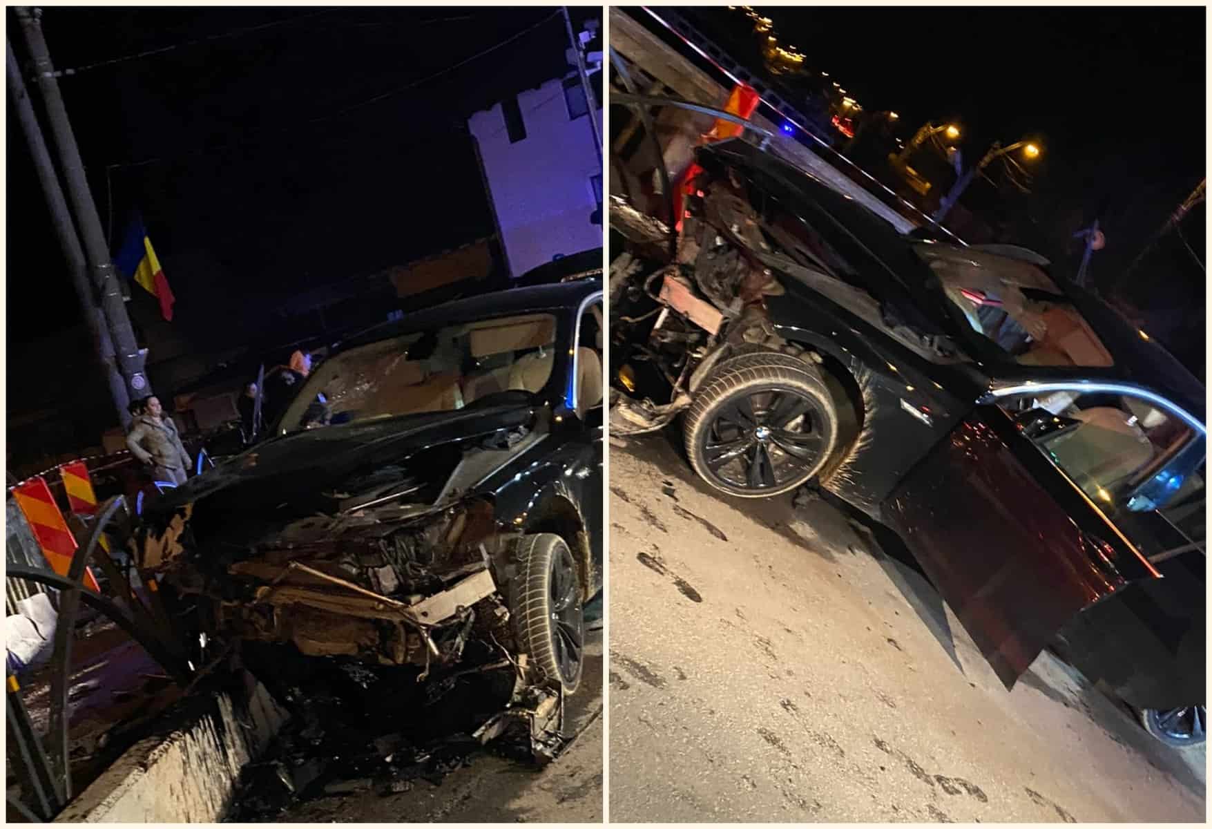 accidentul din mediaș - nouă oameni s-au înghesuit într-un bmw condus de un italian