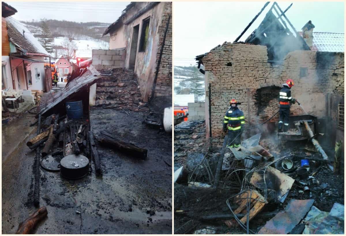 incendiu puternic la valchid - au ars acoperișul unei case și o anexă - au murit șapte găini