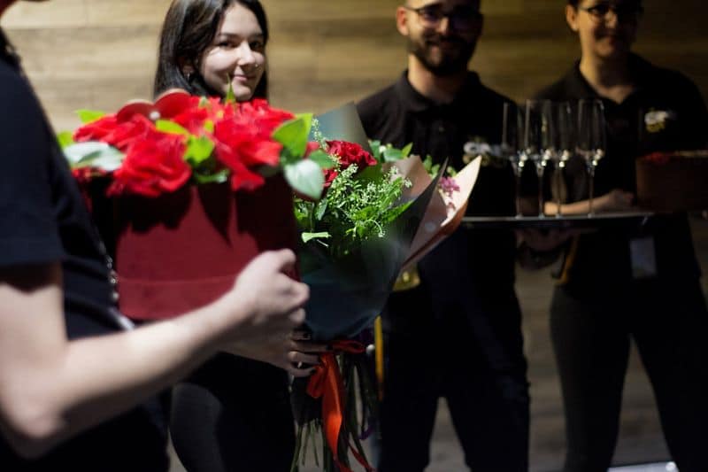 foto cerere în căsătorie inedită la sibiu - s-a petrecut în timpul unui film la cinegold