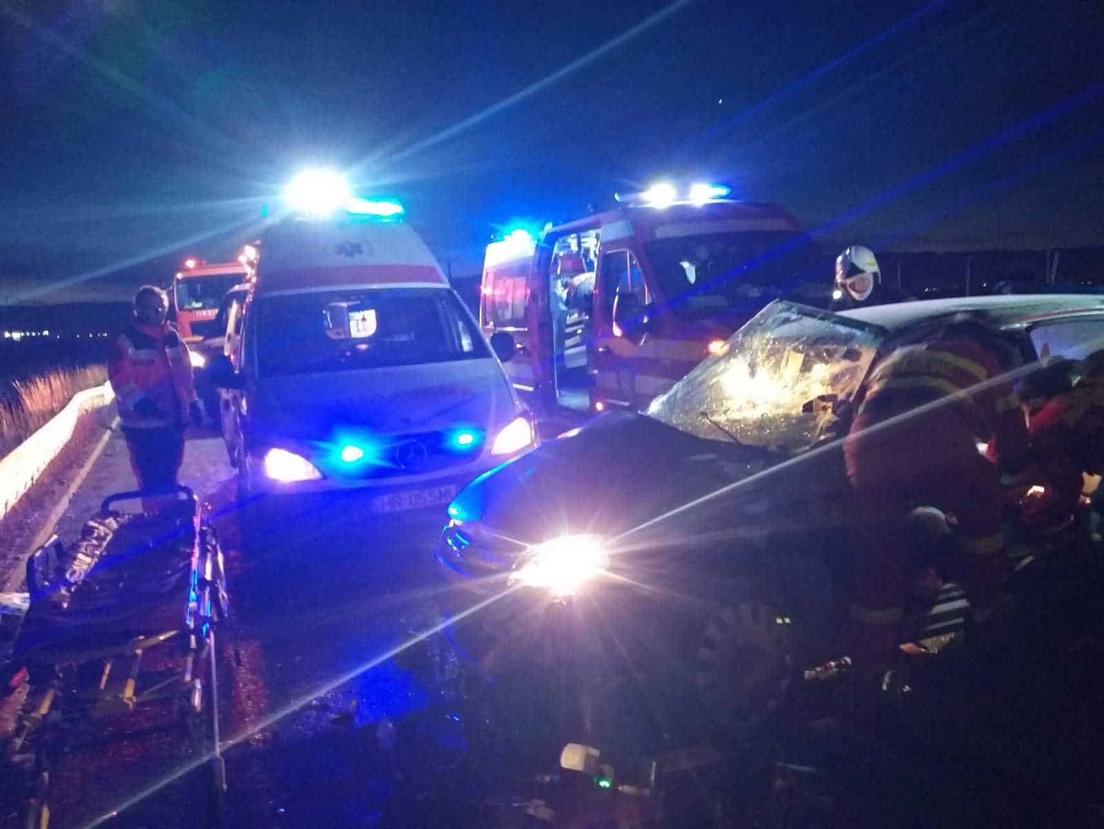 video foto: patru accidente la sibiu în jumătate de zi - șase persoane rănite au ajuns la spital