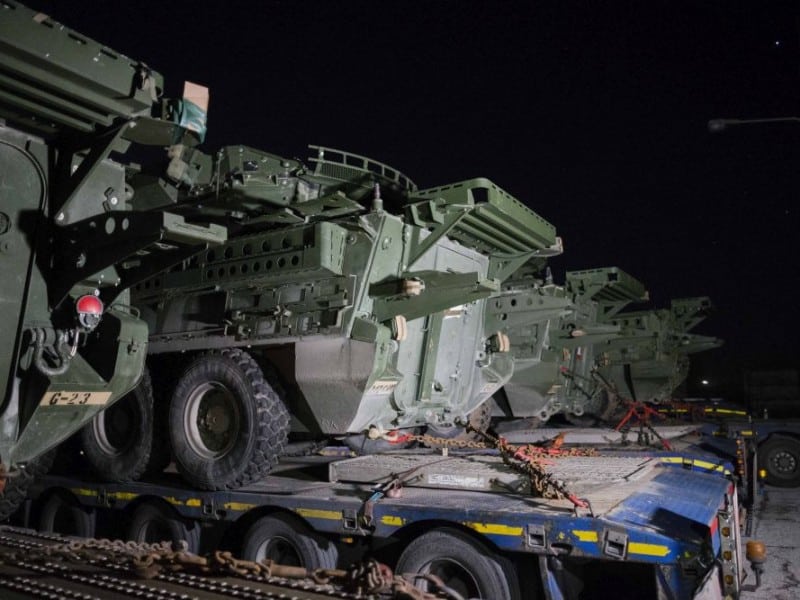 foto - un convoi militar american a intrat în românia și se îndreaptă spre sibiu