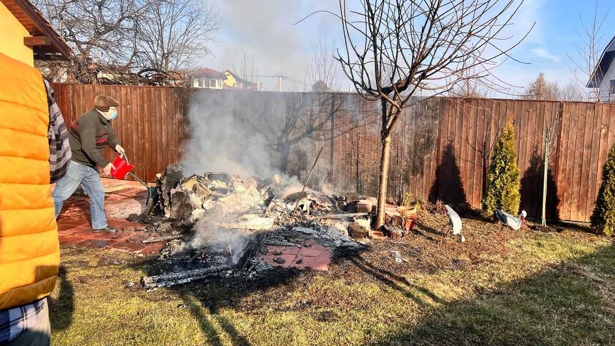 foto: incendii la cisnădie și cisnădioara - au ars două magazii