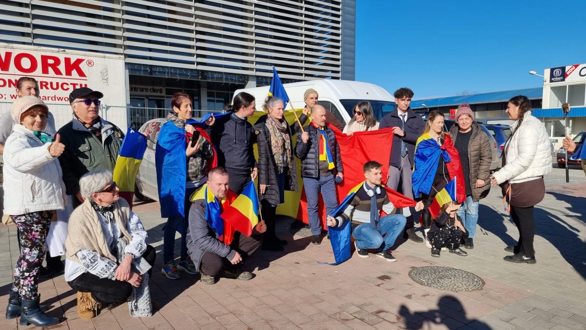 video: convoiul libertății a ajuns la sibiu - „facem flashmob la magazinul dumbrava”