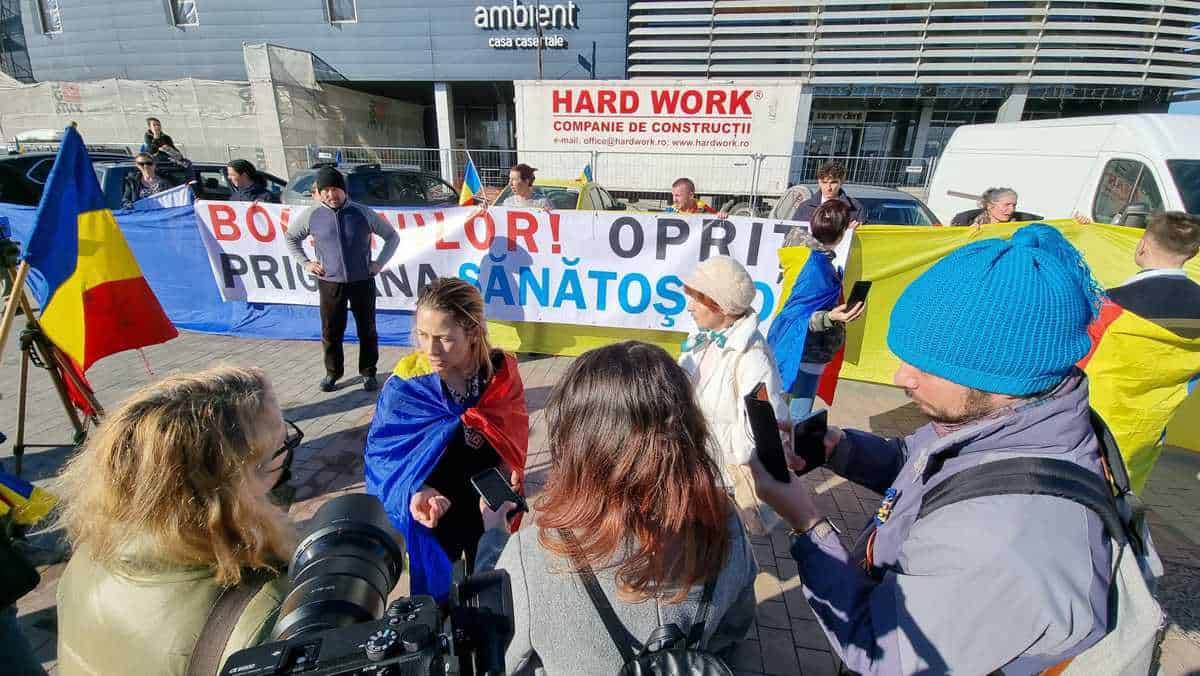 video: convoiul libertății a ajuns la sibiu - „facem flashmob la magazinul dumbrava”