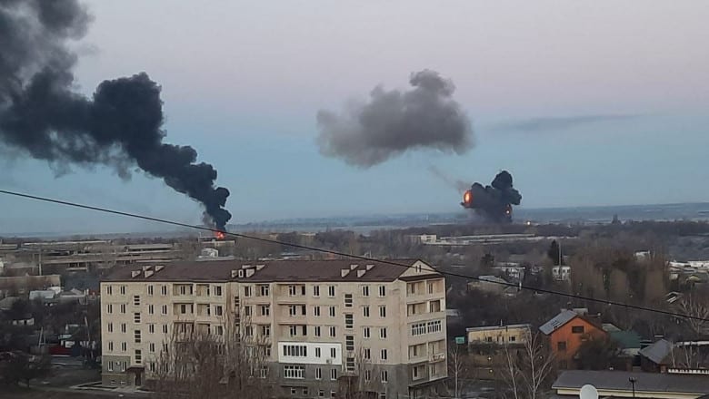 video o nouă noapte grea în ucraina - explozii puternice la kiev şi harkiv
