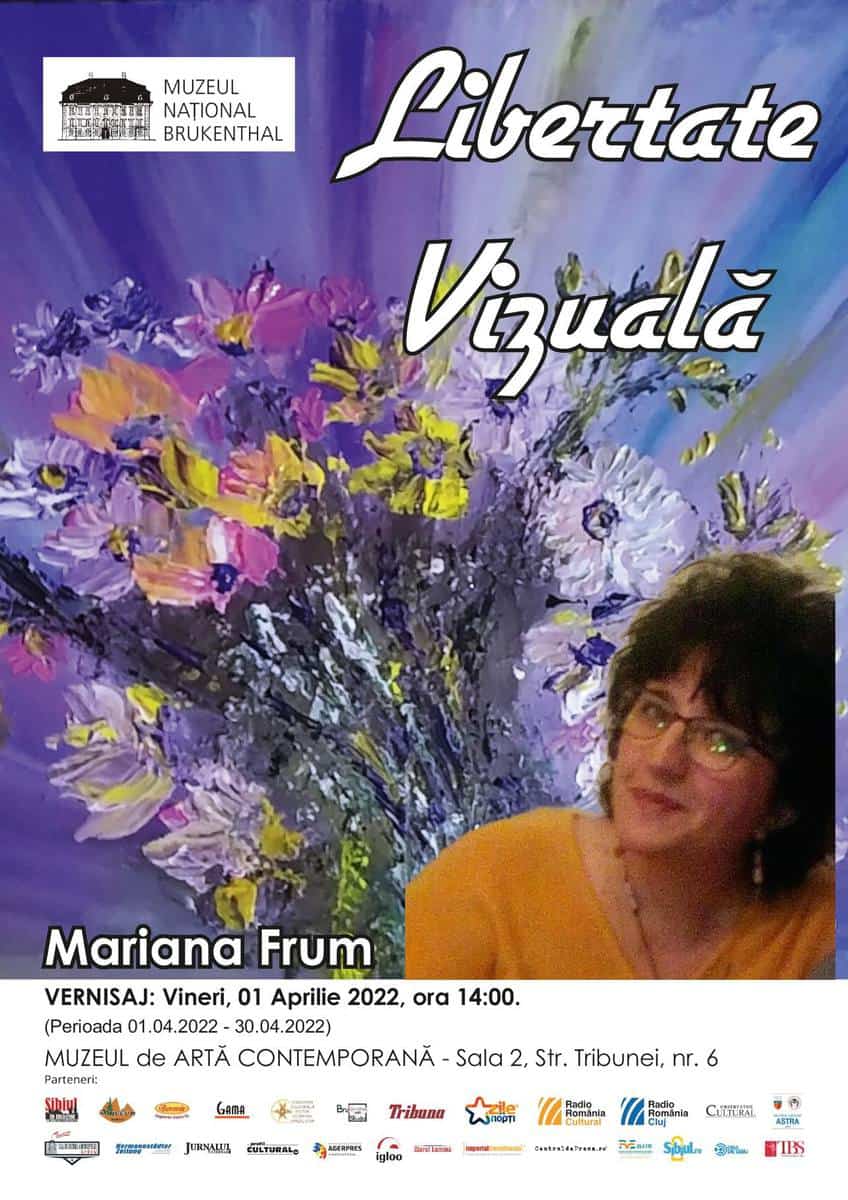 Sibianca Mariana Frum expune la Muzeul de Artă Contemporană - Poftiți la "Libertate vizuală"