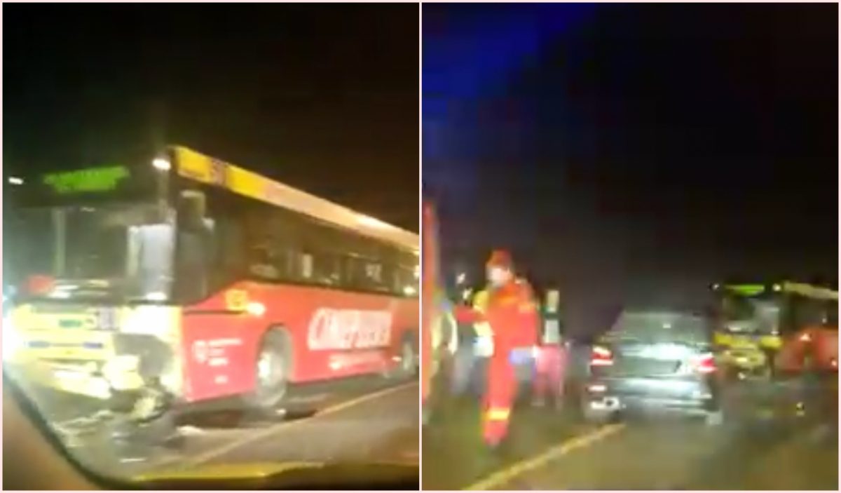 video: autobuz tursib, implicat într-un accident pe maramureșului - „este destul de avariat”