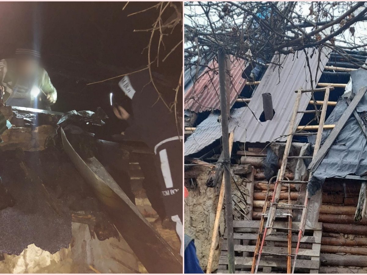 FOTO: Trei copilași din Colun au rămas fără locuință - Casa lor a ars într-un incendiu - Îi puteți ajuta