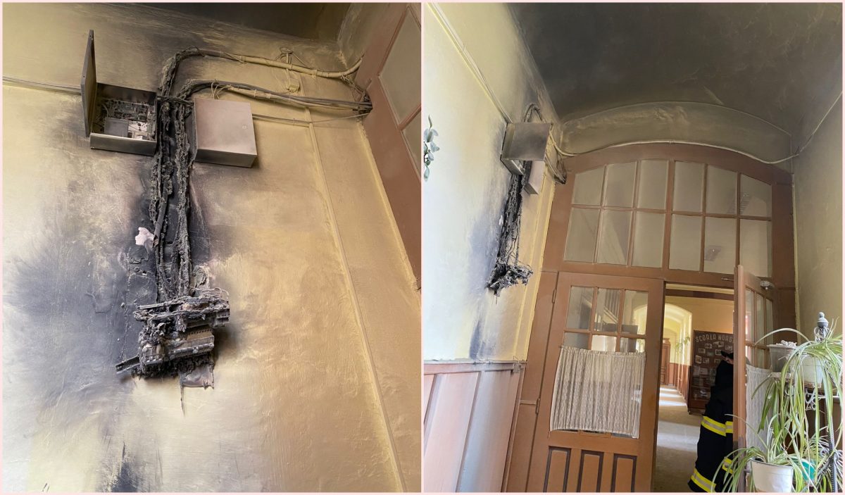 incendiu la un liceu din dumbrăveni – aproape o sută de elevi s-au evacuat