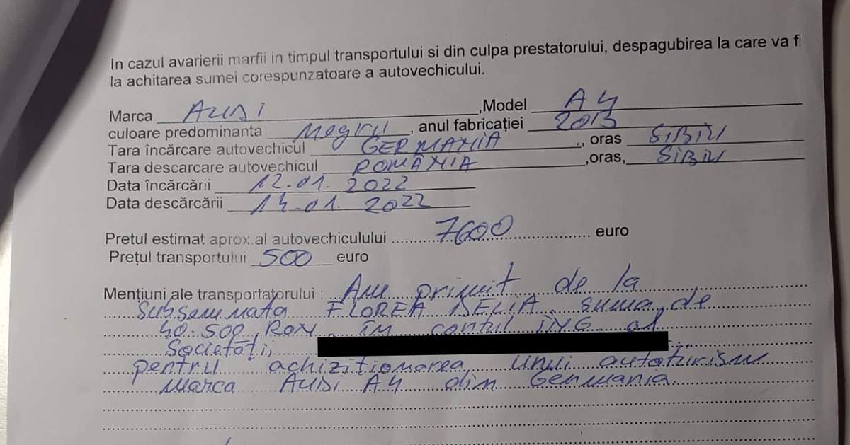 o sibiancă acuză că a fost păcălită de un samsar - „am plătit 8.000 euro pentru o mașină și nu mi-a adus-o”