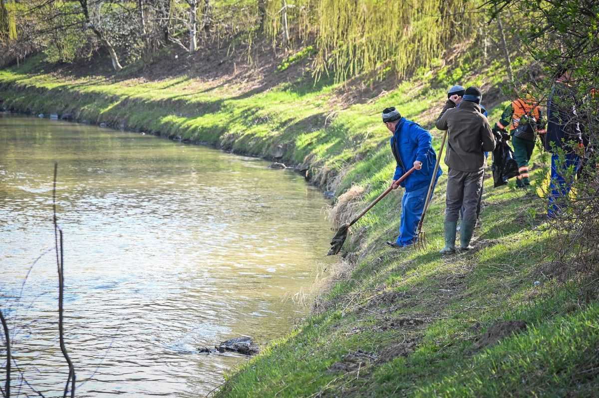 curățenie generală pe cursurile de apă din municipiul sibiu