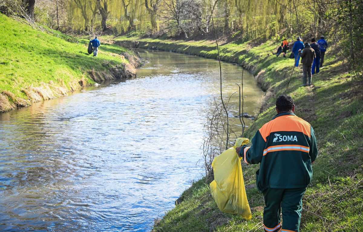 curățenie generală pe cursurile de apă din municipiul sibiu