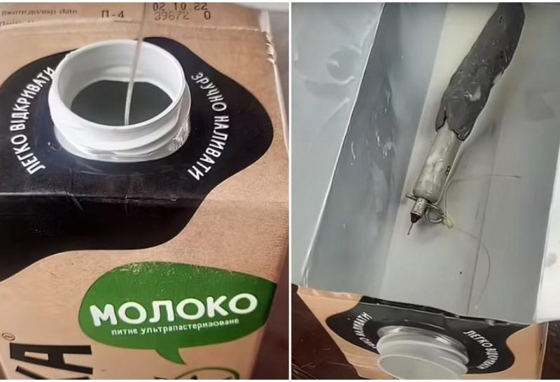 militarii ruși întind capcane civililor din ucraina - au pus o bombă într-o cutie de lapte