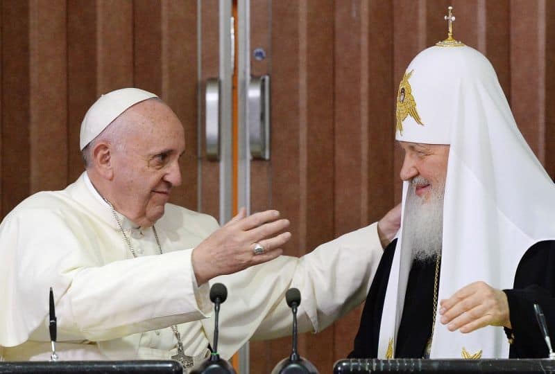 papa francisc a anulat întâlnirea cu patriarhul kirill al rusiei
