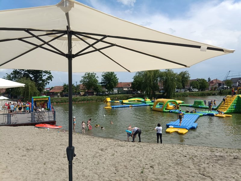 video foto s-a deschis complexul lacul binder - oază de relaxare, plajă și sporturi nautice la cinci minute de centrul sibiului