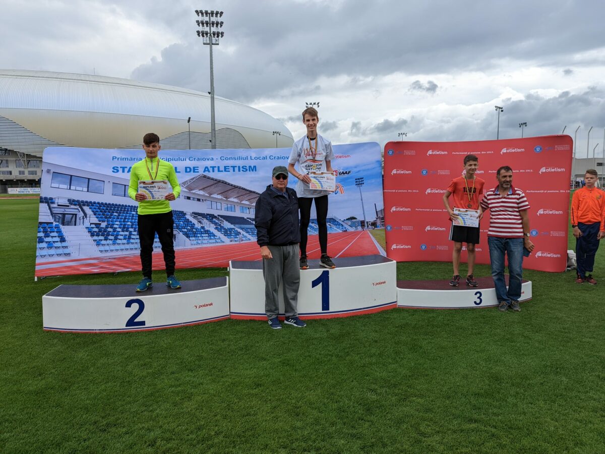 Dominic Crăciunean, sibianul care a obținut 4 medalii la campionatul național de atletism pentru copii