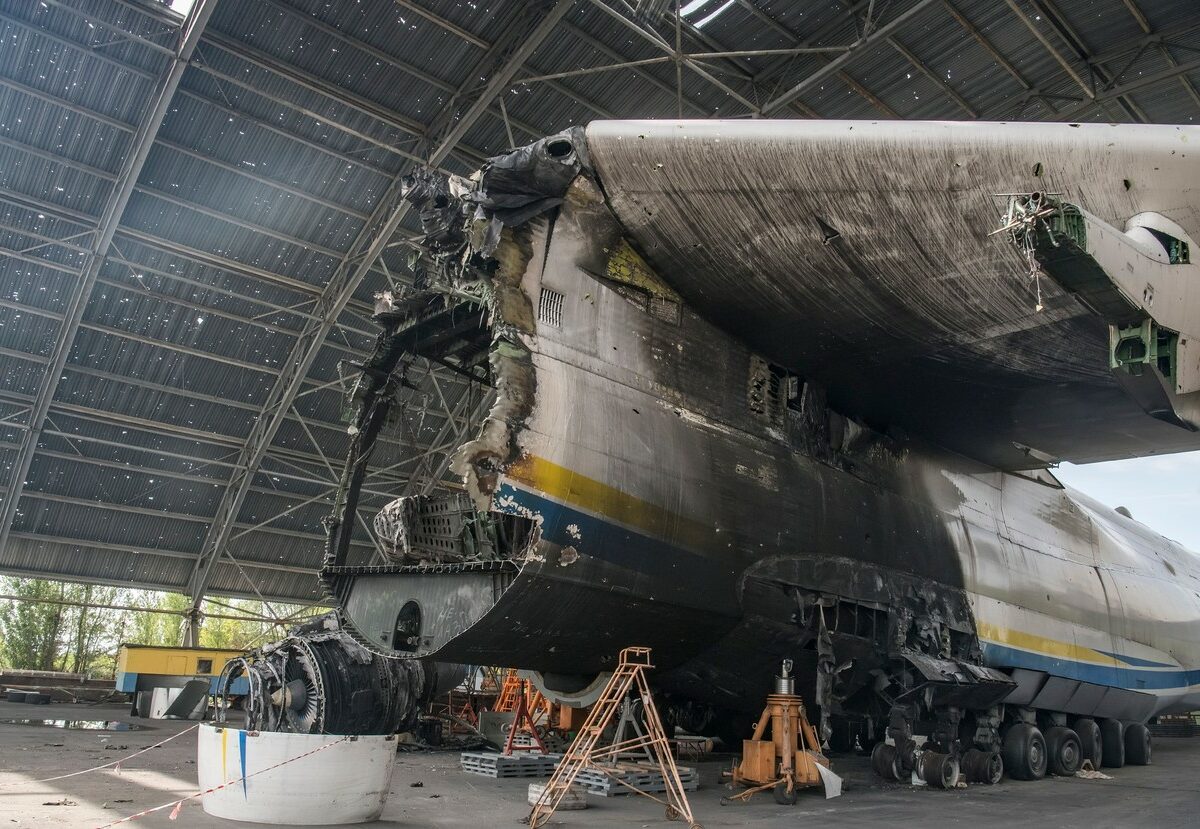 video cel mai mare avion din lume a fost distrus de militarii ruși - ucrainenii au început lucrările pentru unul nou