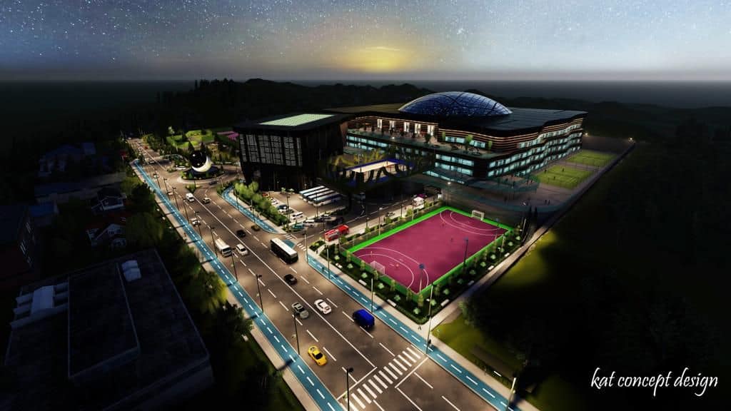 video foto - ulbs ridică un mega complex sportiv la șelimbăr - sala cu 5.000 de locuri și investiție de 70 milioane euro